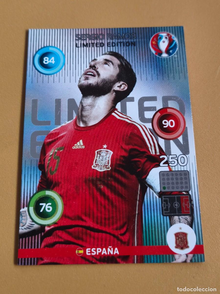 Cromos de f&uacute;tbol: sergio ramos, euro 2016 edicion limitada