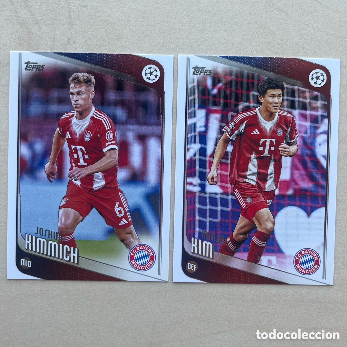 Cromos de f&uacute;tbol: Lote 2 cartas Bayern Munich Topps Flagship 2025-26
