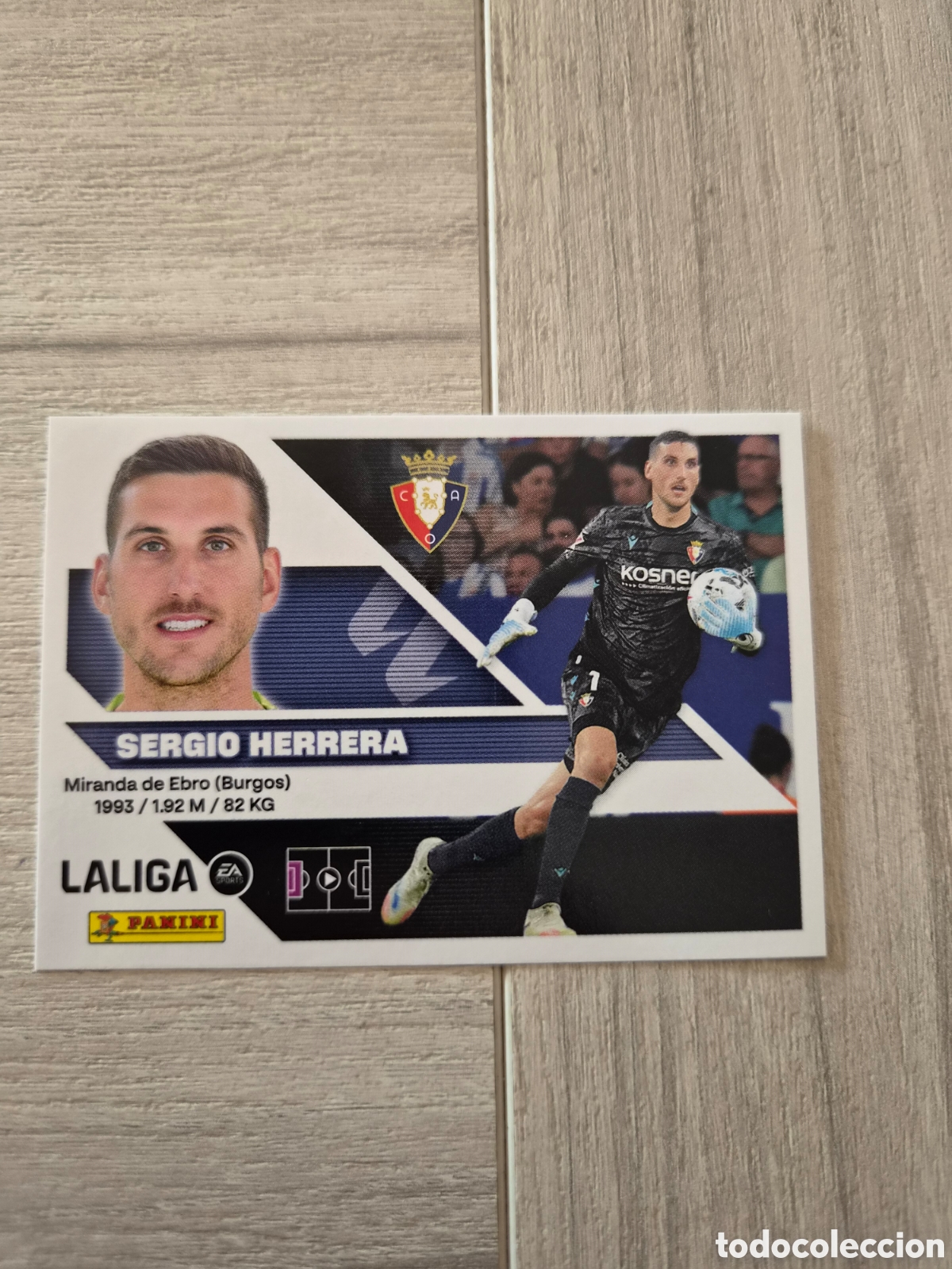 Figurine di Calcio: N&deg;3 Osasuna Sergio Herrera Liga Este 26/27