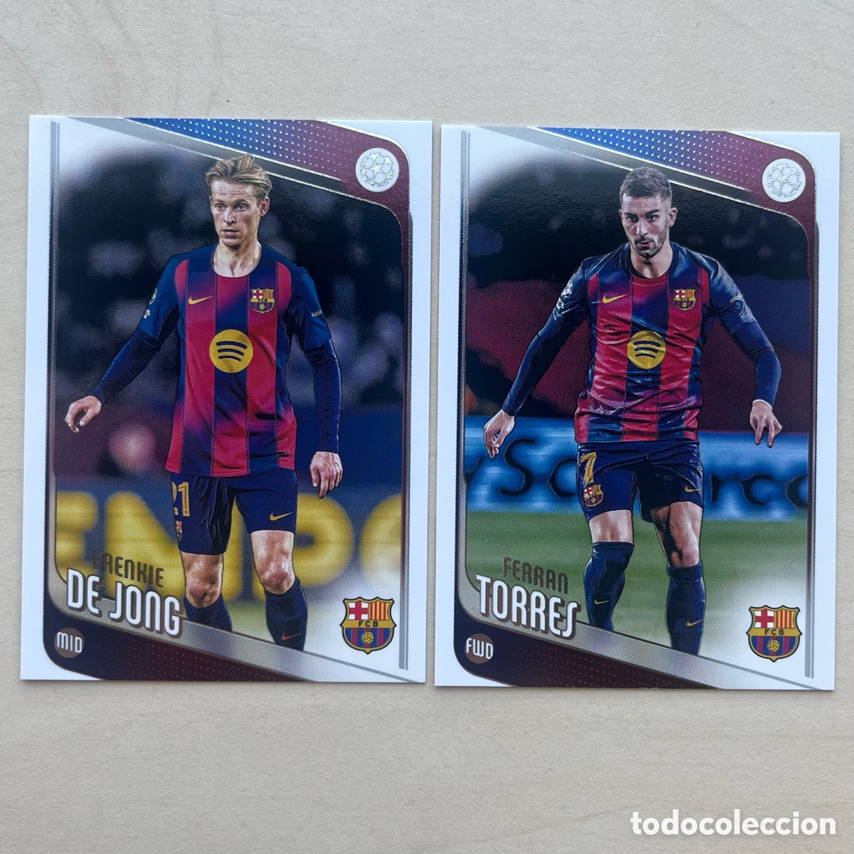 Cromos de Futebol: De Jong & Ferran Torres Topps Flagship 2025-26 - FC Barcelona