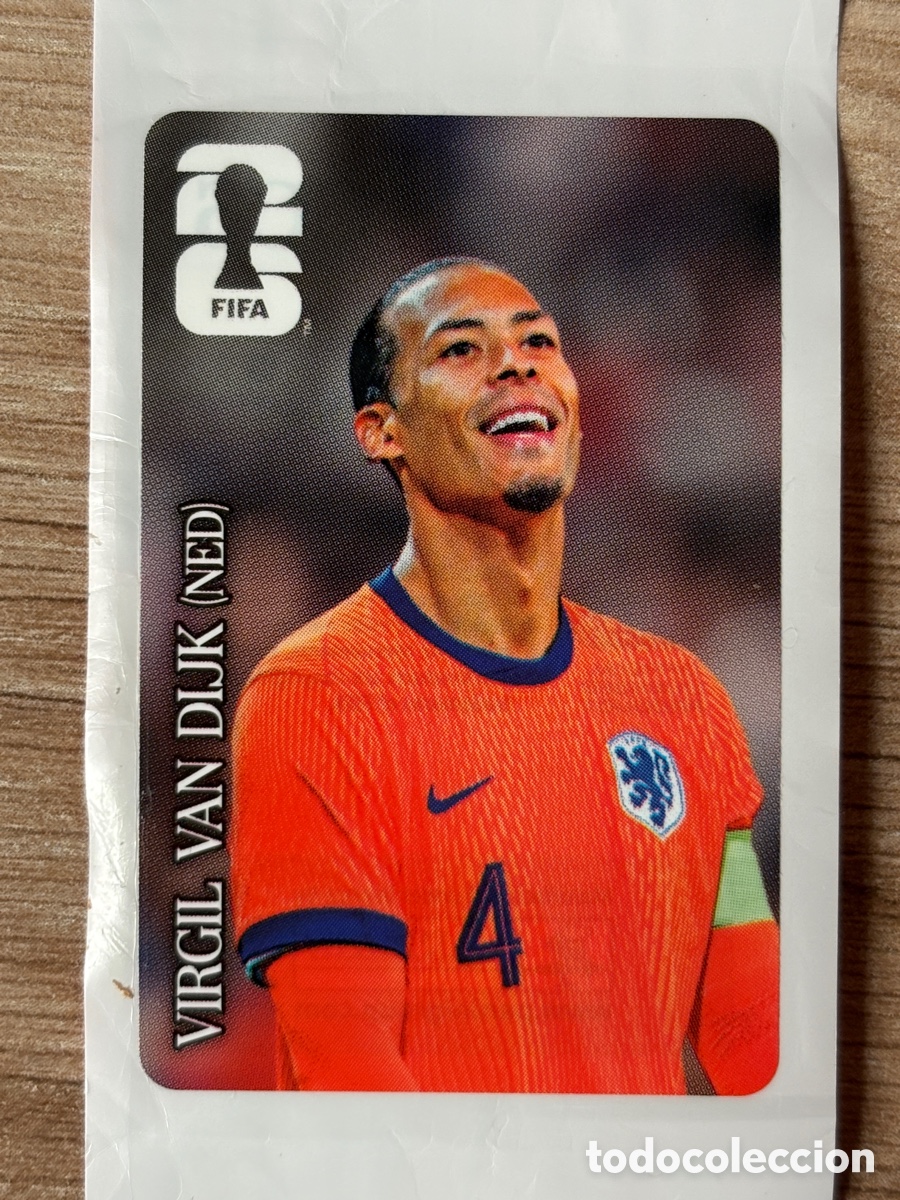 Cromos de Futebol: (L041A*) VIRGIL VAN DIJK (NED). CROMO PANINI PROMOCI&Oacute;N COCA-COLA MUNDIAL FIFA 2026.