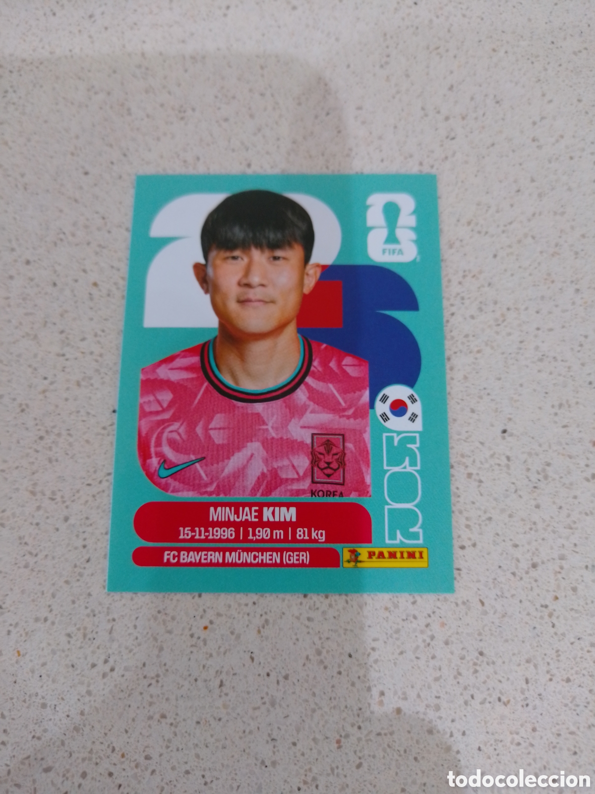 Cromos de f&uacute;tbol: CROMO NUMERO 4 KIM COREA. MUNDIAL 2026. PANINI.