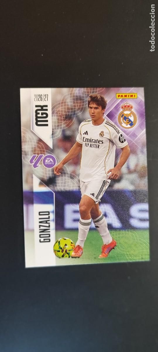 Cromos de Futebol: MEGACRACKS 2026/27 CARD BASIC BAJA GONZALO REAL MADRID # 233 PANINI