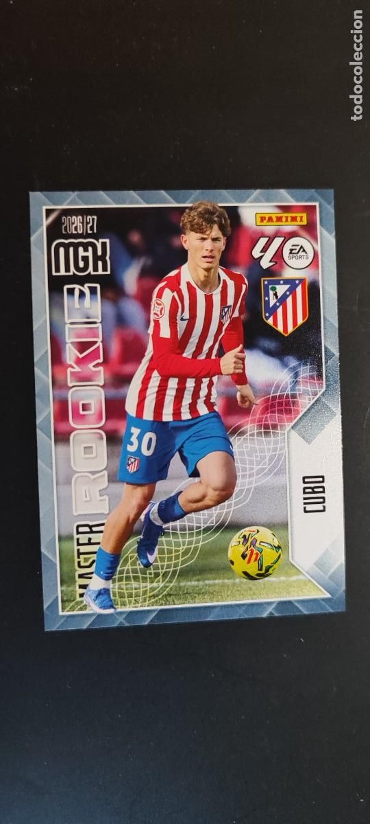 Cromos de Futebol: MEGACRACKS 2026/27 CARD MASTER ROOKIE CUBO AT MADRID # 410 PANINI