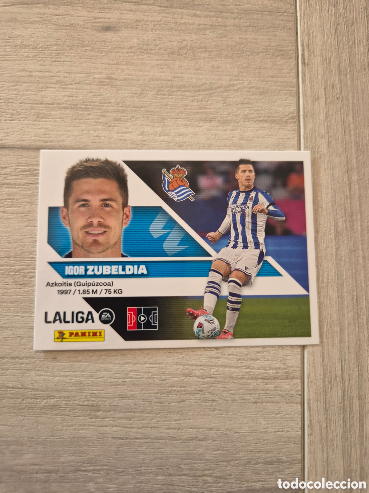 Cartes &agrave; collectionner de Football: N&deg;6 Real Sociedad Zubeldia Liga Este 26/27