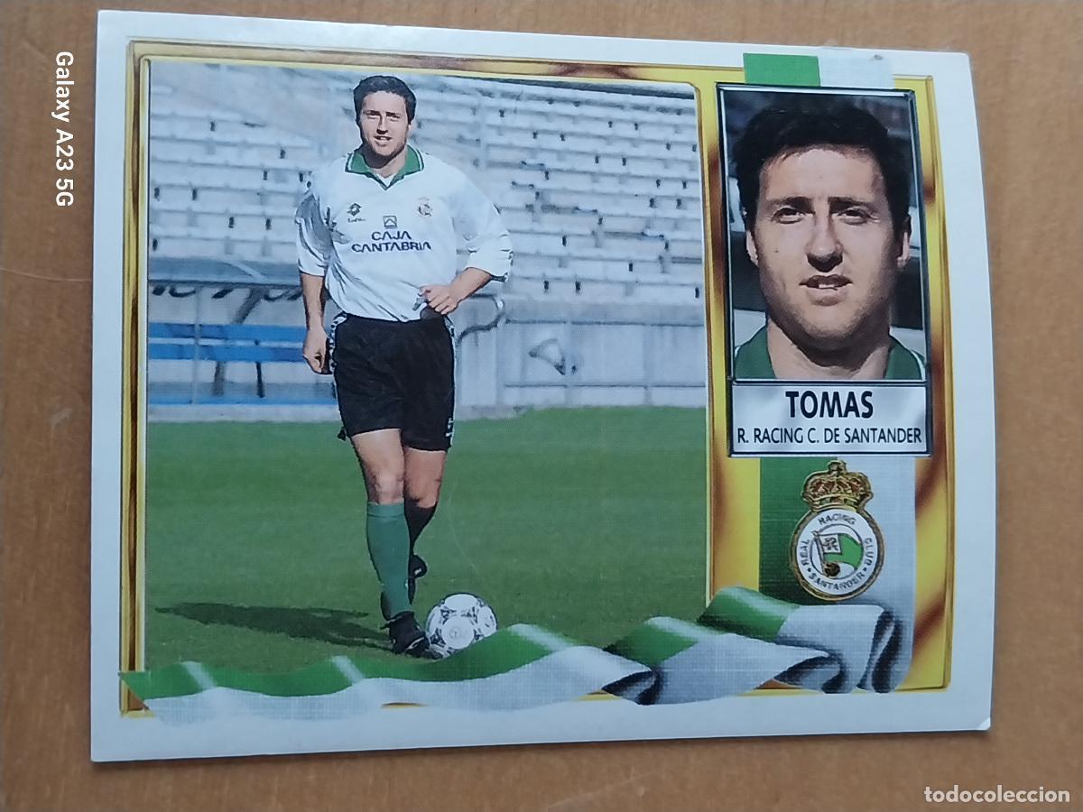 Cromos de f&uacute;tbol: TOMAS RACING SANTANDER ED ESTE LIGA 1995 95 96 CROMO SIN PEGAR NUNCA ORIGINAL