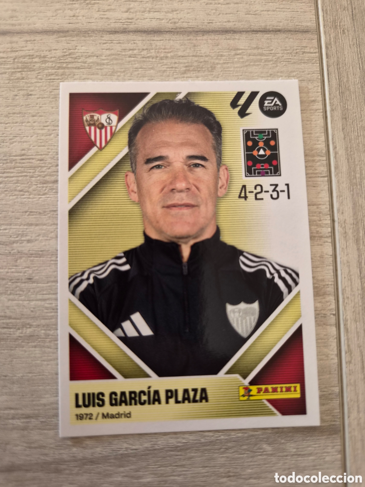 Cromos de f&uacute;tbol: N&deg;2 Sevilla Luis Garcia Plaza Liga Este 26/27