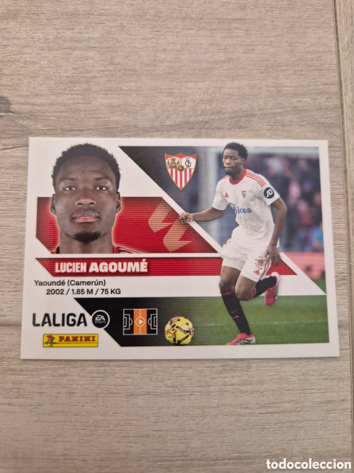 Cromos de f&uacute;tbol: N&deg;12 Sevilla Agoume Liga Este 26/27