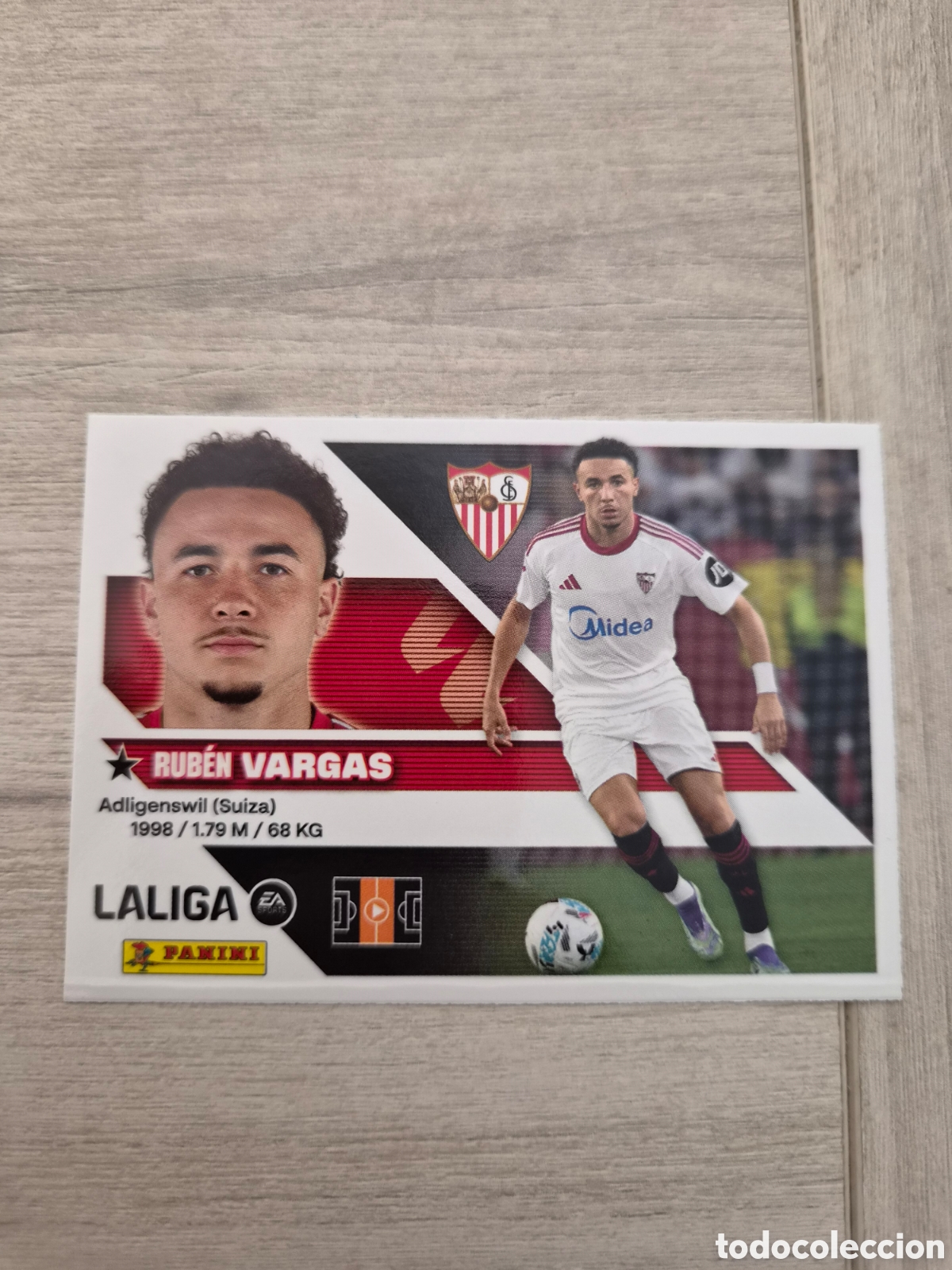 Cromos de f&uacute;tbol: N&deg;15 Sevilla Vargas Liga Este 26/27