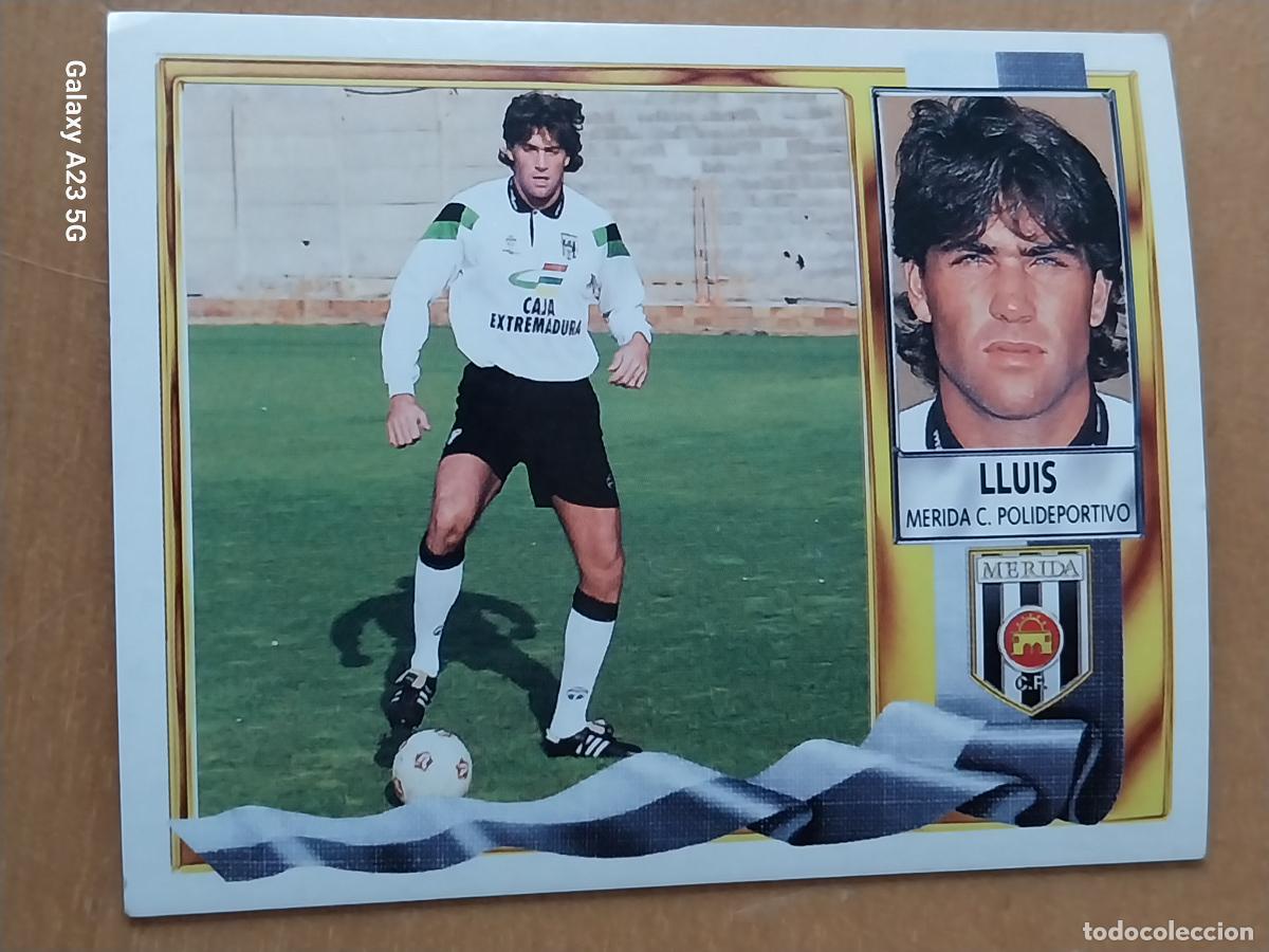 Cromos de f&uacute;tbol: LLUIS MERIDA ED ESTE LIGA 1995 95 96 CROMO SIN PEGAR NUNCA ORIGINAL