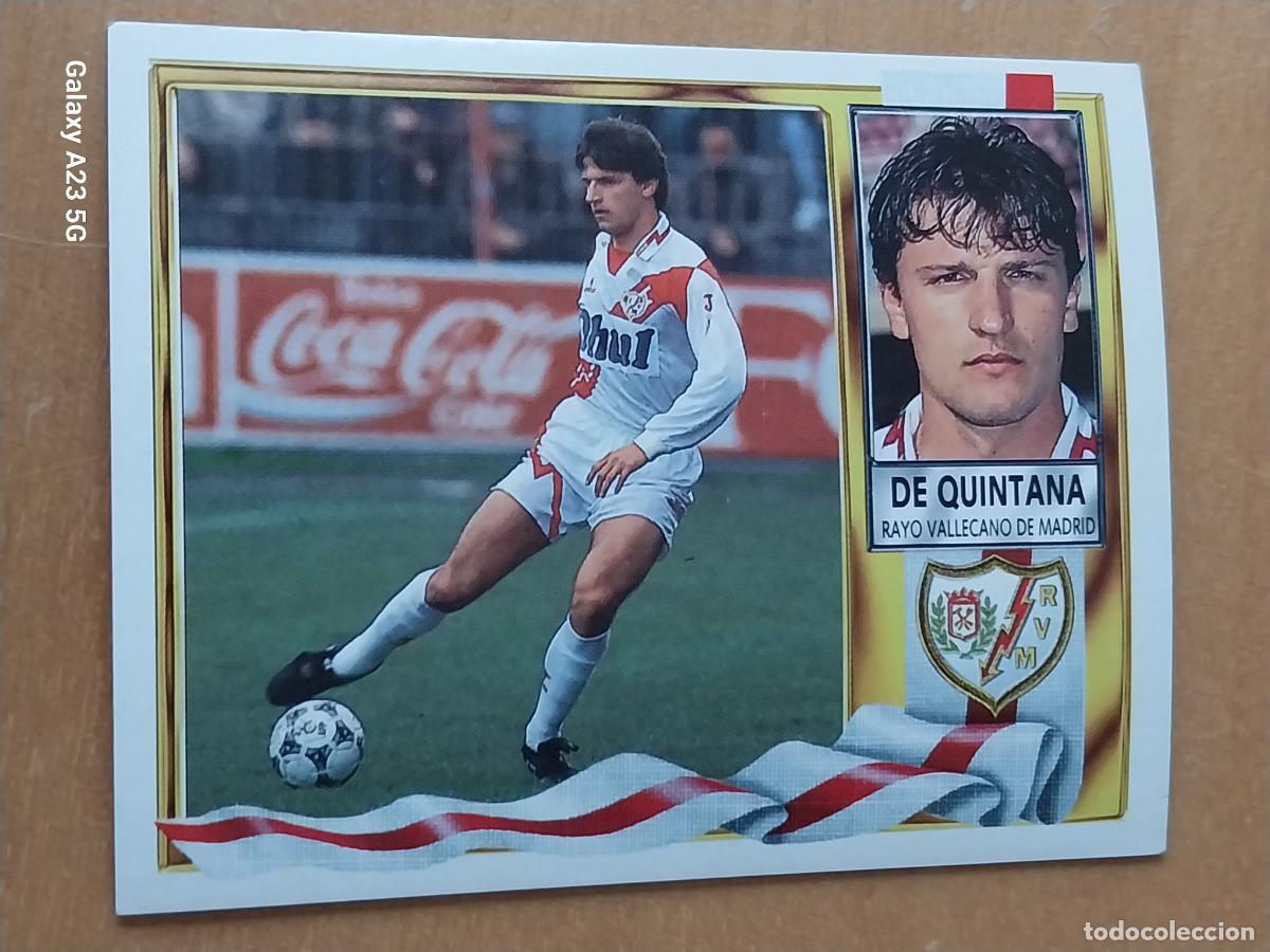 Cromos de f&uacute;tbol: QUINTANA RAYO VALLECANO ED ESTE LIGA 1995 95 96 CROMO SIN PEGAR NUNCA ORIGINAL