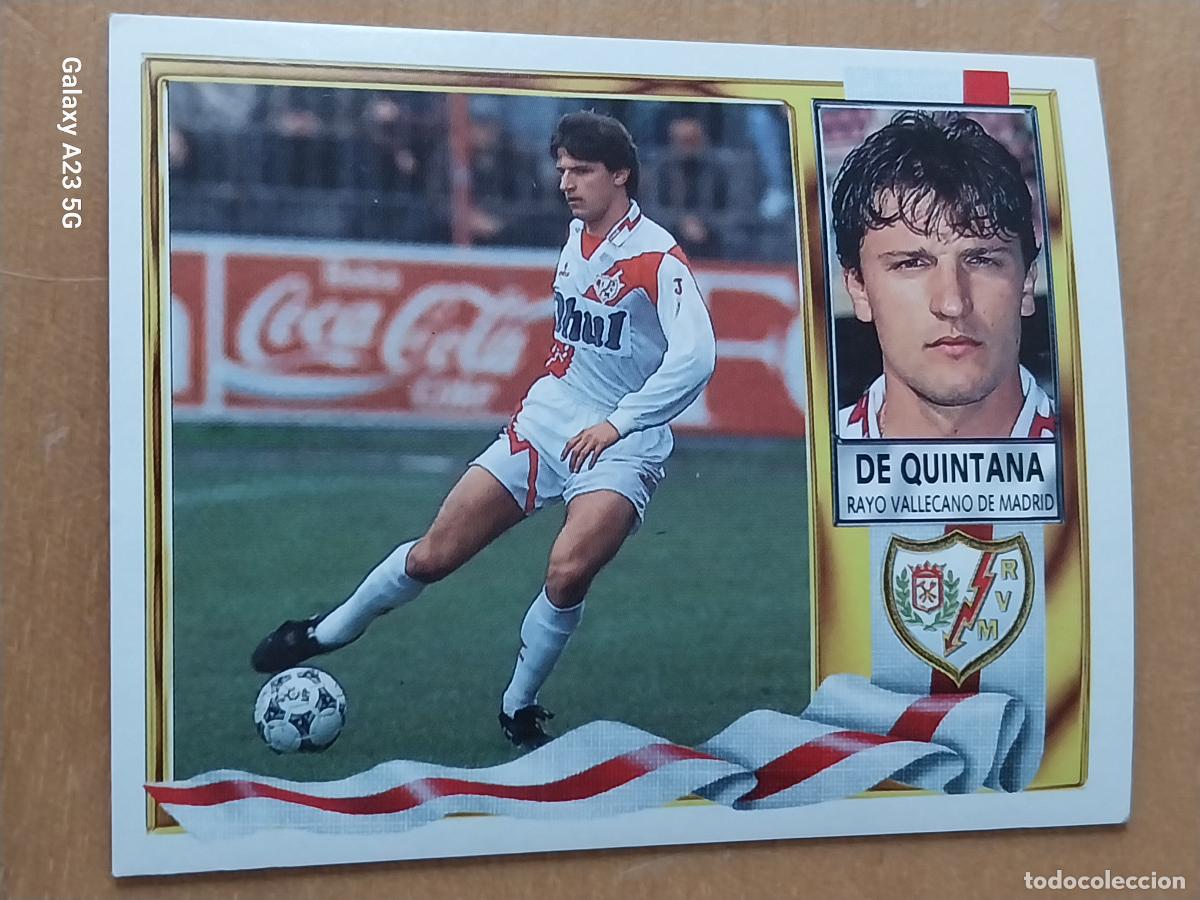 Cromos de f&uacute;tbol: QUINTANA RAYO VALLECANO ED ESTE LIGA 1995 95 96 CROMO SIN PEGAR NUNCA ORIGINAL ++