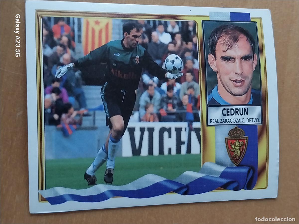 Cromos de f&uacute;tbol: CEDRUN ZARAGOZA ED ESTE LIGA 1995 95 96 CROMO SIN PEGAR NUNCA ORIGINAL ++