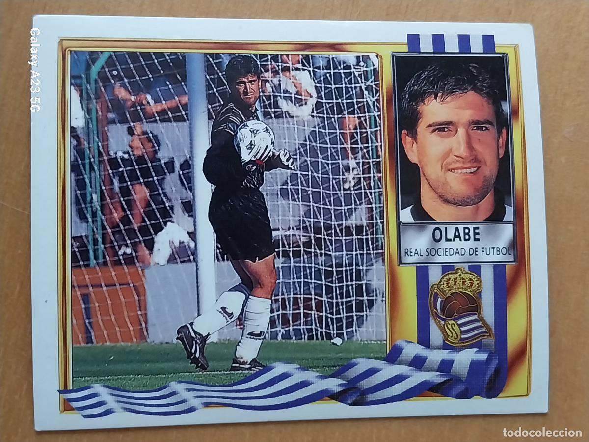 Cromos de f&uacute;tbol: OLABE REAL SOCIEDAD ED ESTE LIGA 1995 95 96 CROMO SIN PEGAR NUNCA ORIGINAL ++