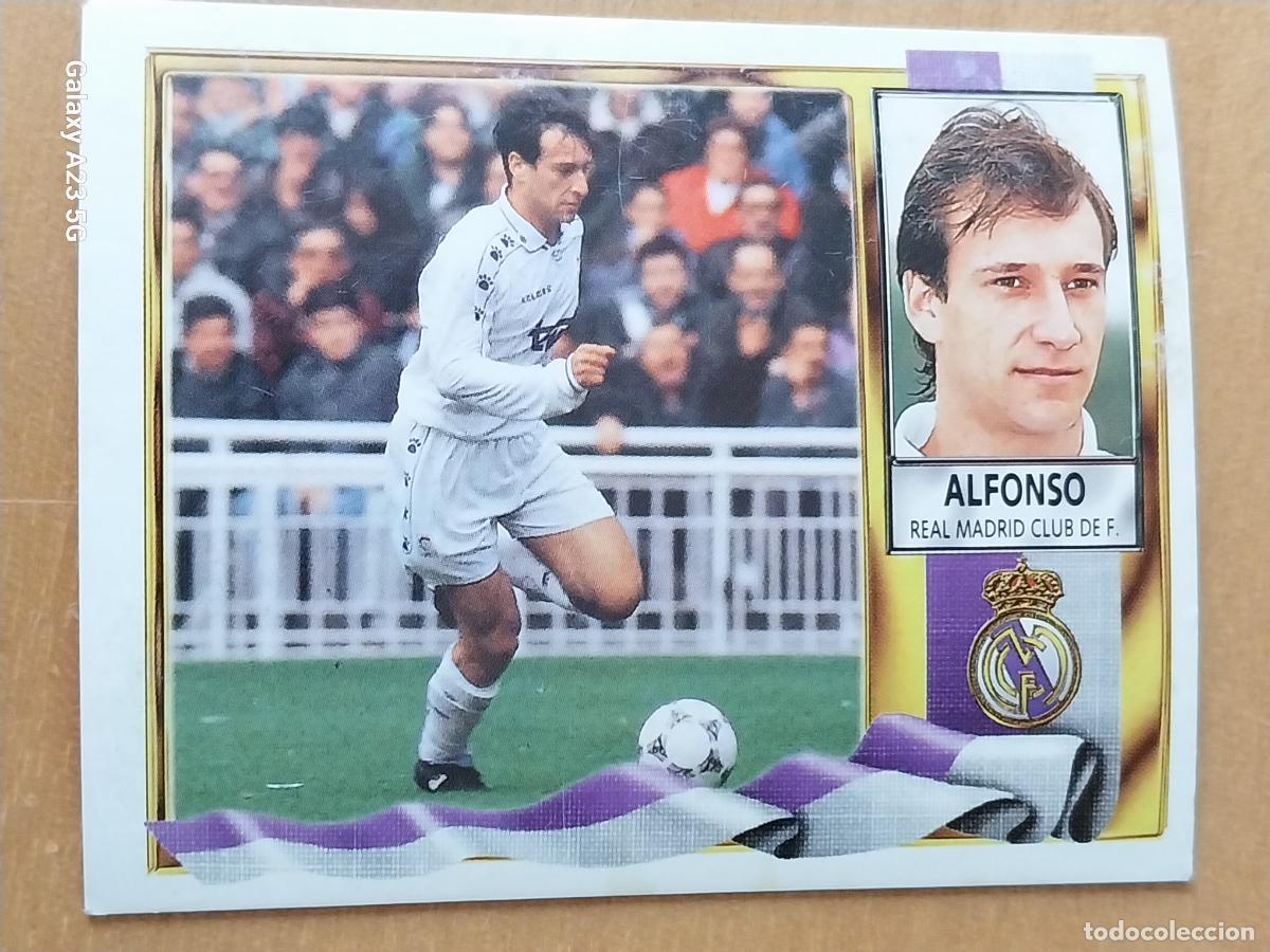 Cromos de f&uacute;tbol: ALFONSO PEREZ REAL MADRID BAJA ED ESTE LIGA 1995 95 96 CROMO SIN PEGAR NUNCA ORIGINAL ++
