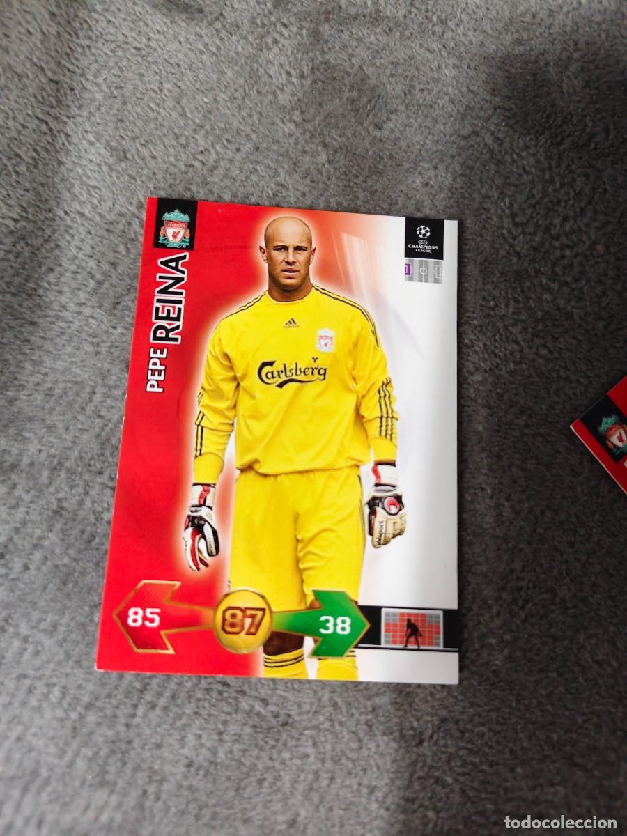 Cromos de f&uacute;tbol: SUPER STRIKES 2009 10 PEPE REINA LIVERPOOL FC ADRENALYN PANINI CHAMPIONS LEAGUE 09 2010 AAO