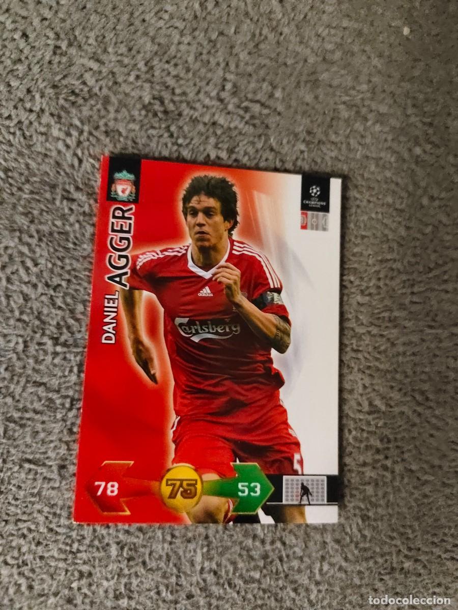 Cromos de f&uacute;tbol: SUPER STRIKES 2009 10 DANIEL AGGER LIVERPOOL FC ADRENALYN PANINI CHAMPIONS LEAGUE 09 2010 AAO