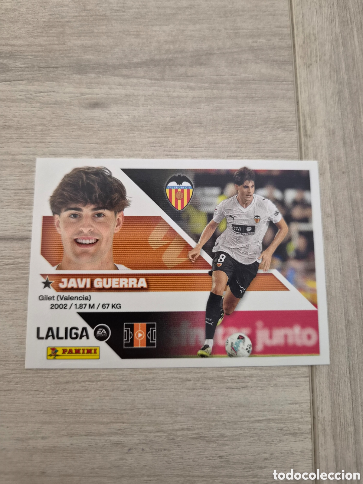 Cromos de f&uacute;tbol: N&deg;13 Valencia Javi Guerra Liga Este 26/27