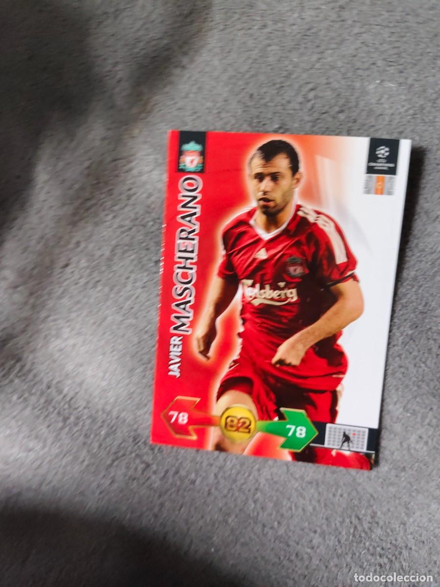 Cromos de f&uacute;tbol: SUPER STRIKES 2009 10 JAVIER MASCHERANO LIVERPOOL FC ADRENALYN PANINI CHAMPIONS LEAGUE 09 2010 AAO