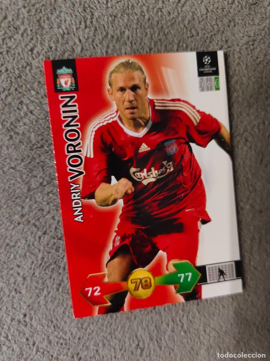 Cromos de f&uacute;tbol: SUPER STRIKES 2009 10 ANDRIY VORONIN LIVERPOOL FC ADRENALYN PANINI CHAMPIONS LEAGUE 09 2010 AAO