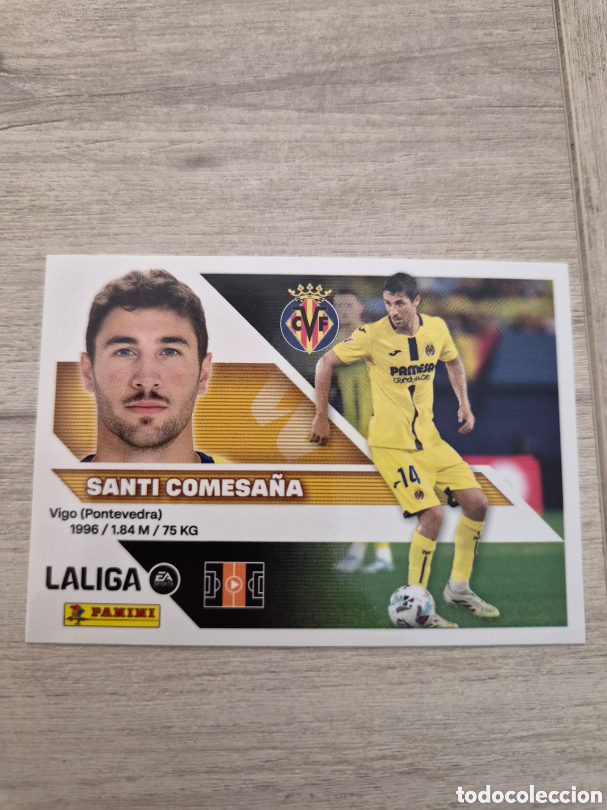 Cromos de f&uacute;tbol: N&deg;12 Villarreal Santi Comesa&ntilde;a Liga Este 26/27