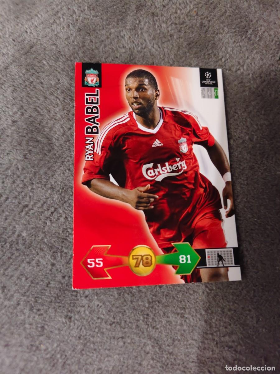 Cromos de f&uacute;tbol: SUPER STRIKES 2009 10 RYAN BABEL LIVERPOOL FC ADRENALYN PANINI CHAMPIONS LEAGUE 09 2010 AAO