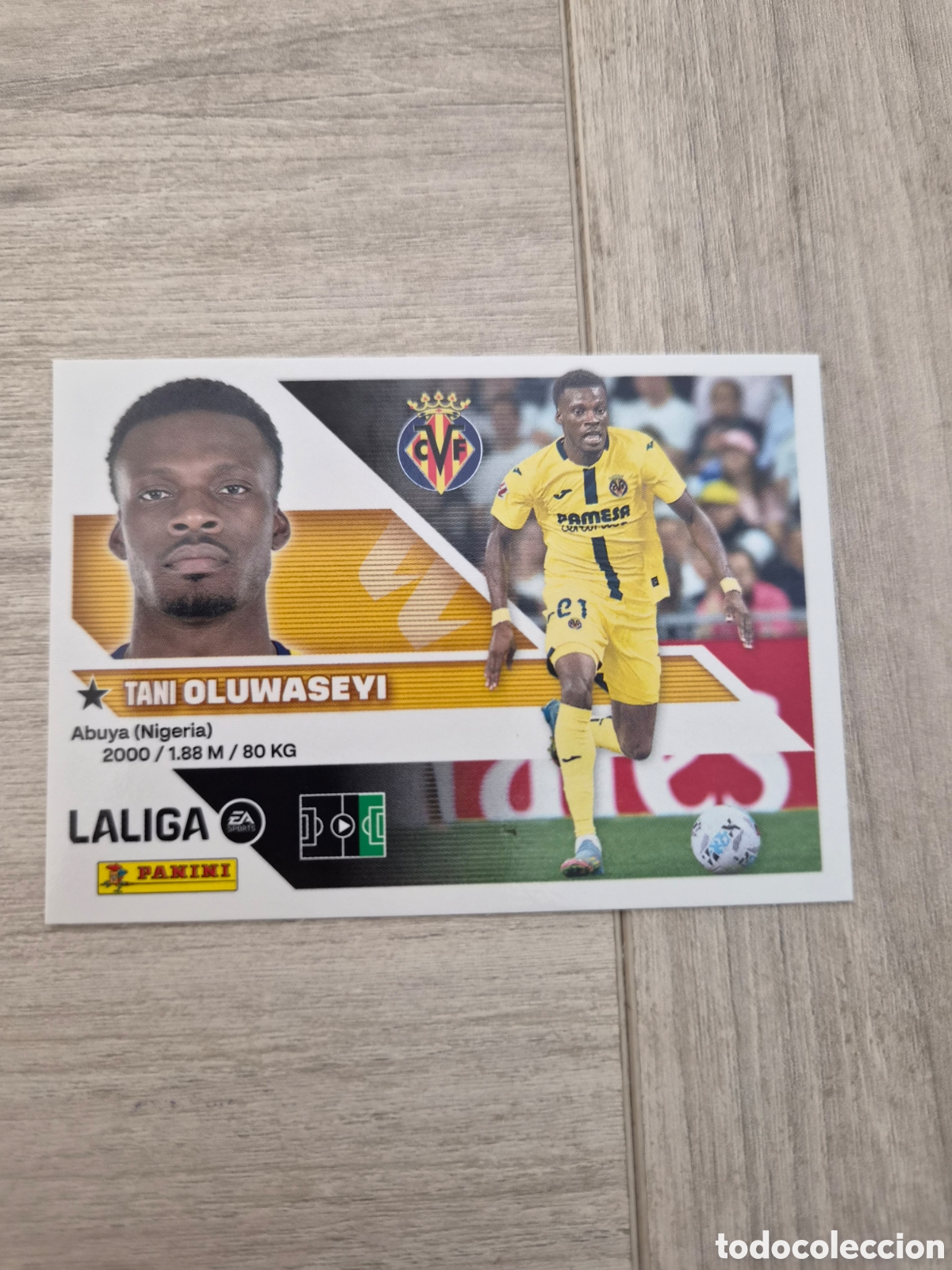 Cromos de f&uacute;tbol: N&deg;16 Villarreal Oluwaseyi Liga Este 26/27