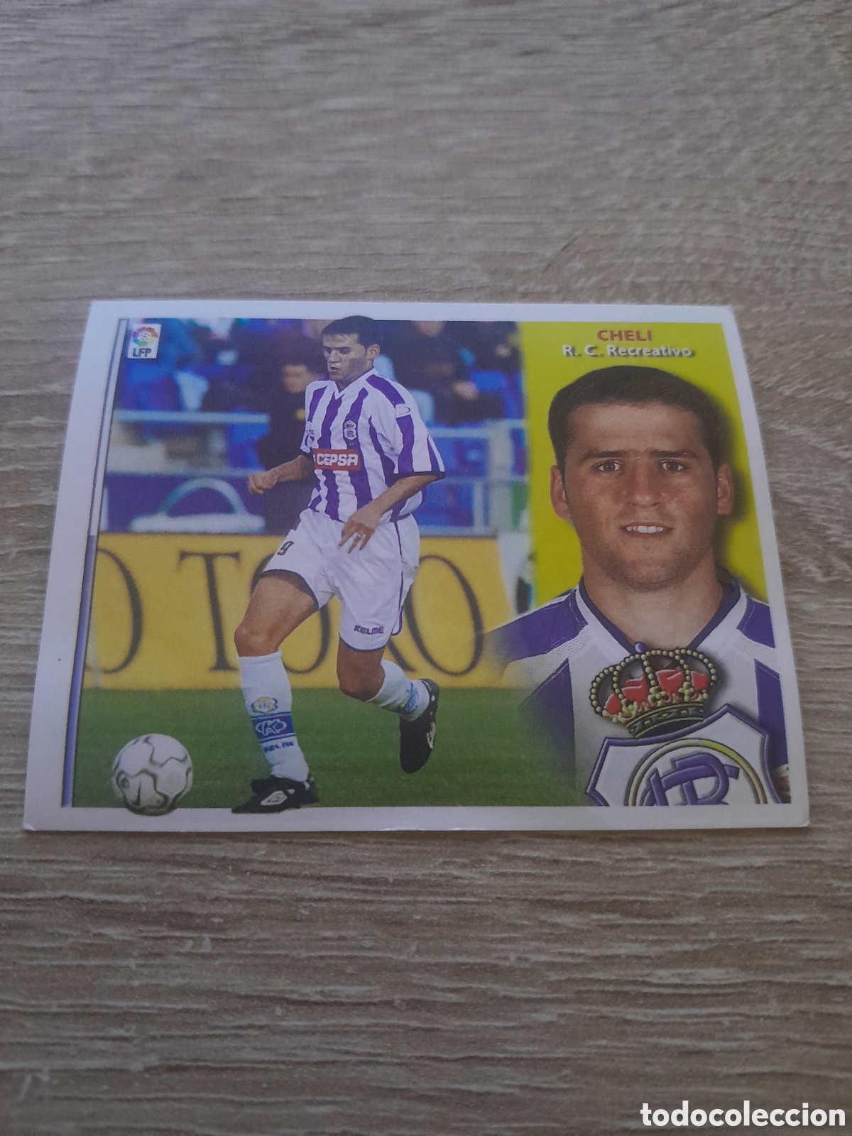 Fu&szlig;ball-Sticker: CHELI RECREATIVO LIGA ESTE 2002 2003 02 03 NUEVO SIN PEGAR