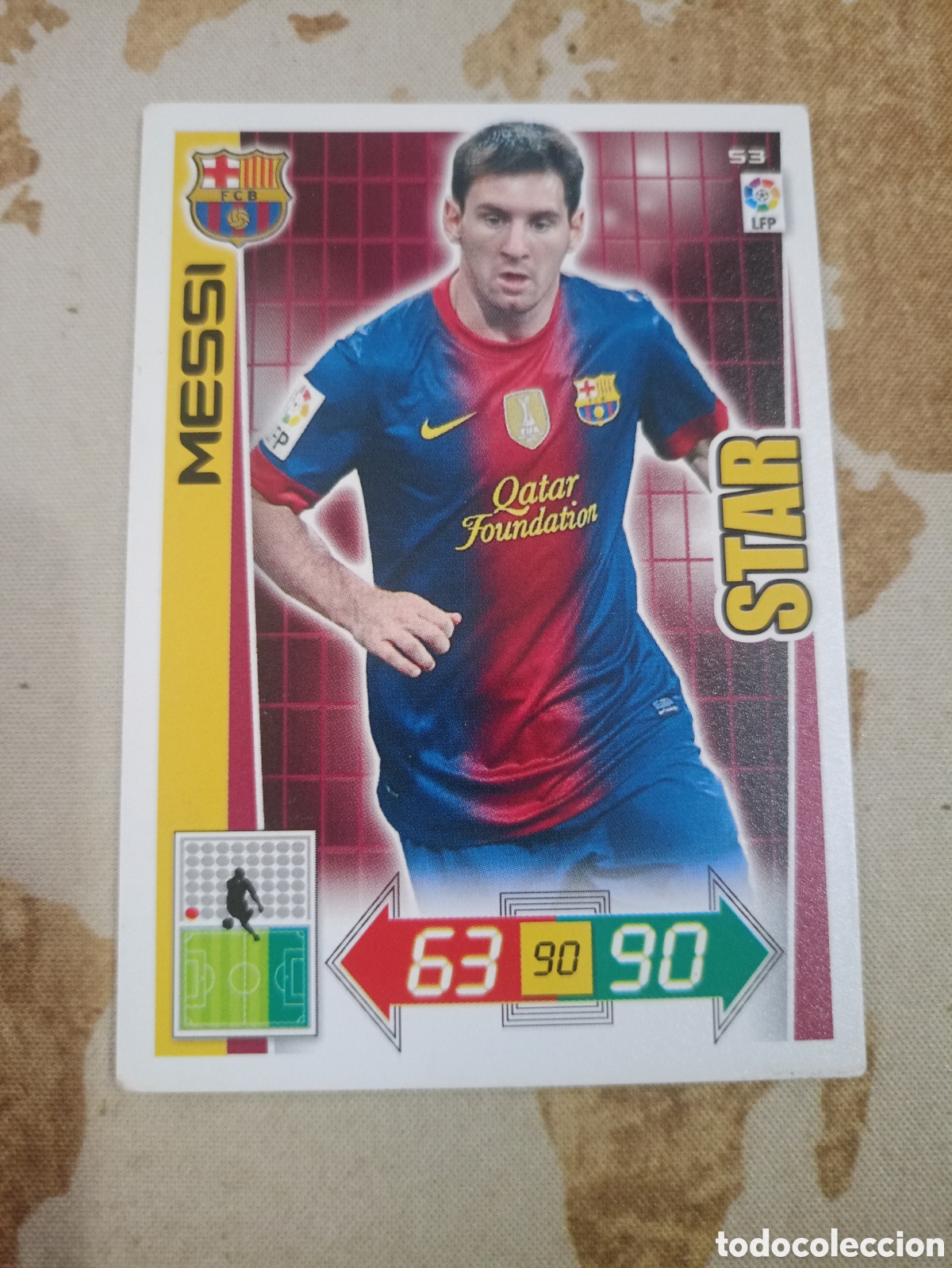 Fu&szlig;ball-Sticker: # Barcelona 53 MESSI Adrenalyn 2012-13