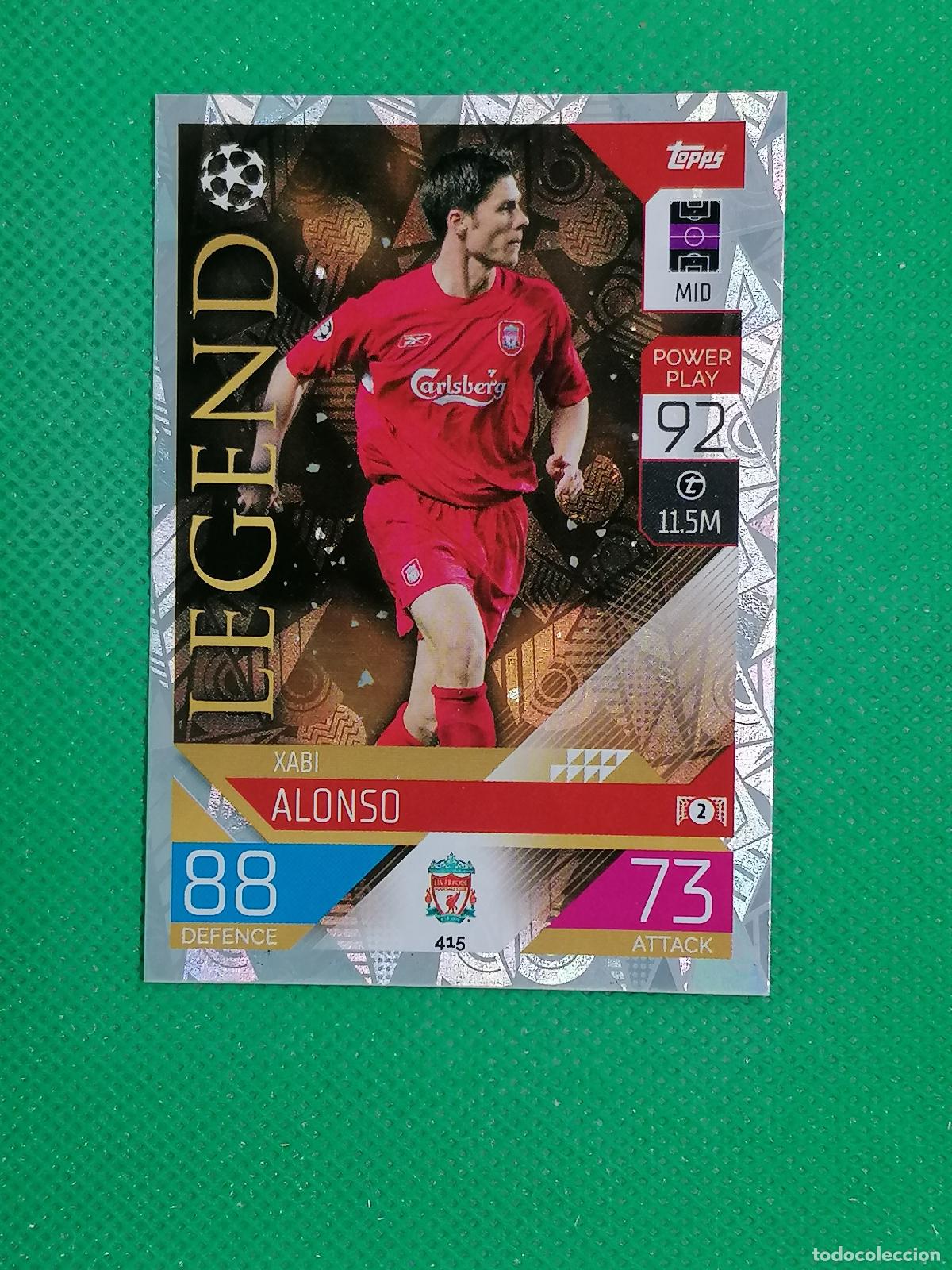 Cromos de f&uacute;tbol: 415 XABI ALONSO LIVERPOOL LEGEND ⚽ TOPPS MATCH ATTAX CHAMPIONS 2022 2023 22 23 ⚽