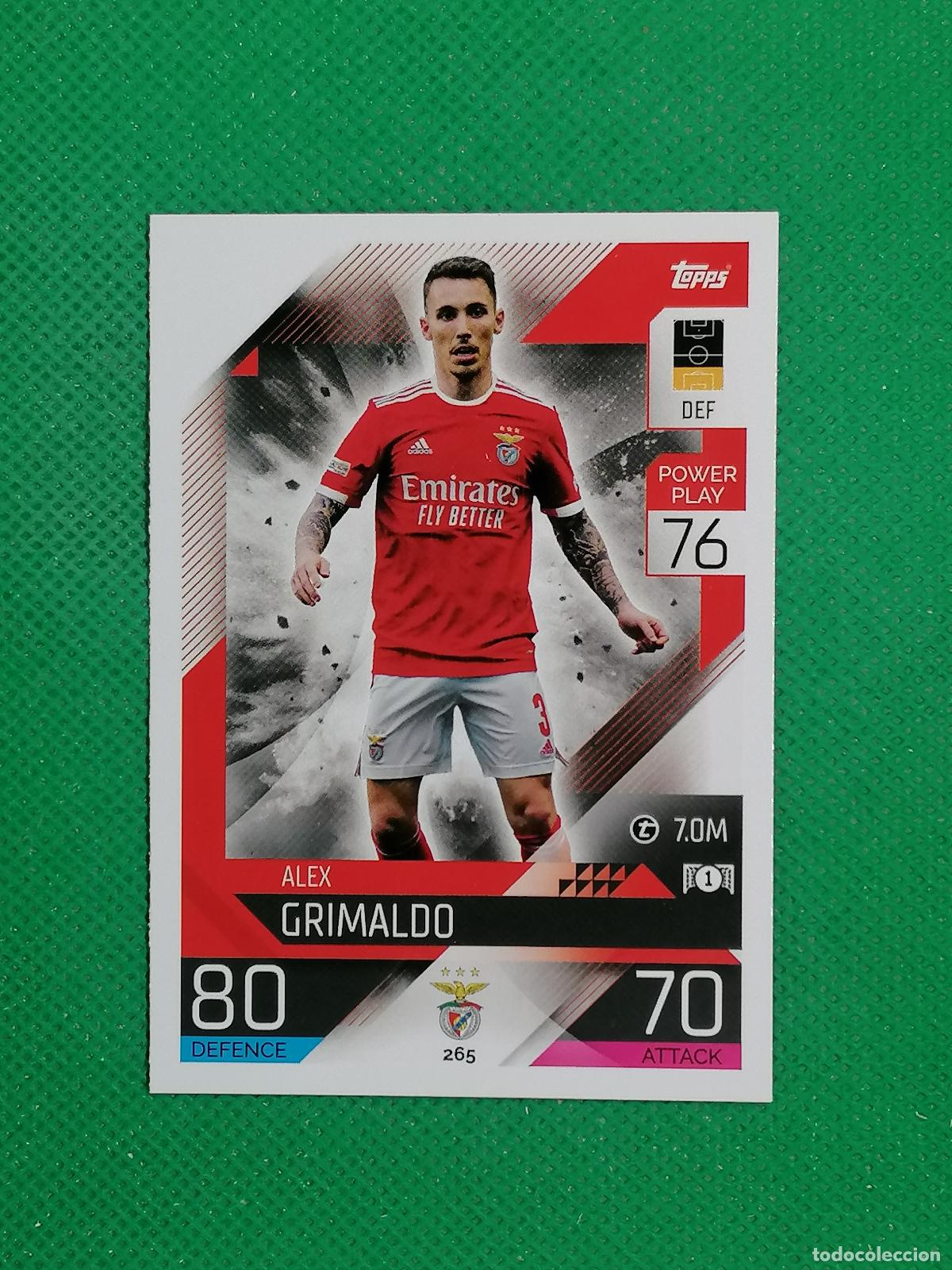 Cromos de f&uacute;tbol: 265 ALEX GRIMALDO BENFICA ⚽ TOPPS MATCH ATTAX CHAMPIONS 2022 2023 22 23 ⚽