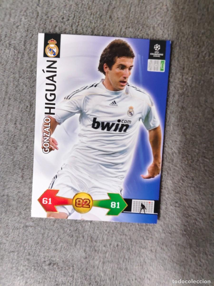 Cromos de f&uacute;tbol: SUPER STRIKES 2009 10 GONZALO HIGUAIN REAL MADRID CF ADRENALYN PANINI CHAMPIONS LEAGUE 09 2010 AAO