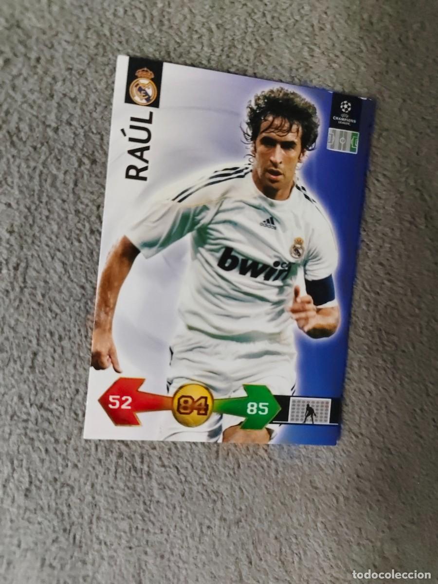 Cromos de f&uacute;tbol: SUPER STRIKES 2009 10 RAUL GONZ&Aacute;LEZ REAL MADRID CF ADRENALYN PANINI CHAMPIONS LEAGUE 09 2010 AAO