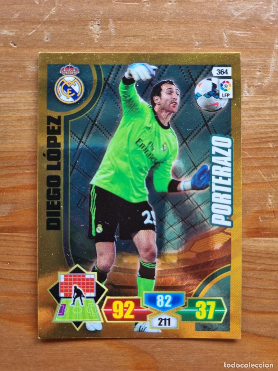 Cromos de f&uacute;tbol: 364 DIEGO L&Oacute;PEZ (Real Madrid CF) PORTERAZO. Liga 2013 2014 13 14 Adrenalyn XL