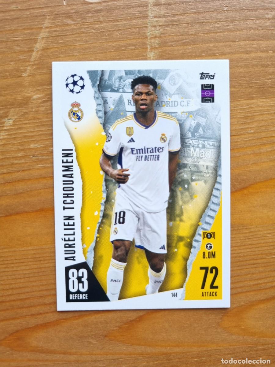 Cromos de f&uacute;tbol: 144 TCHOUAM&Eacute;NI (Real Madrid CF). Match Attax 2023 2024 23 24 (Topps)