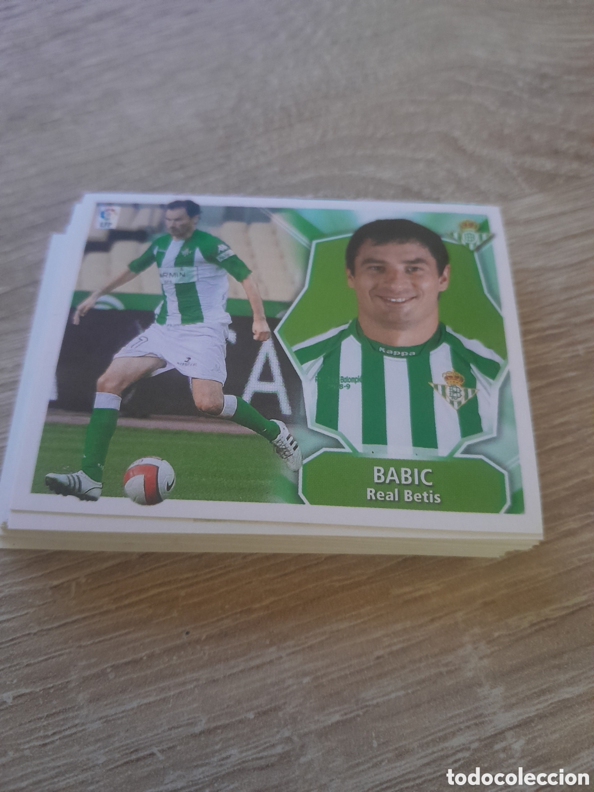Figurine di Calcio: babic betis coloca LIGA ESTE 2008 2009 08 09. NUNCA PEGADO.