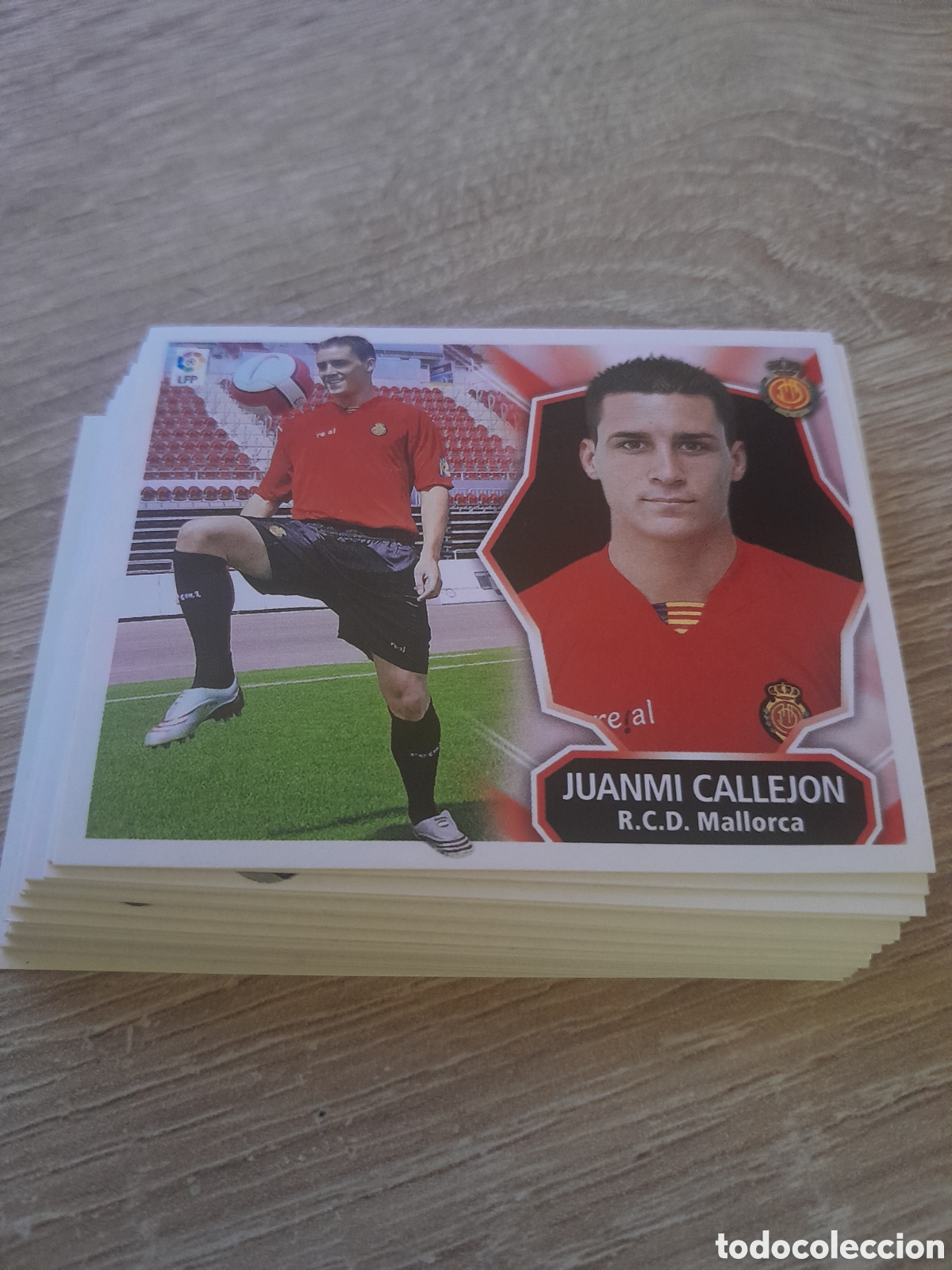 Fu&szlig;ball-Sticker: juanmi callejon mallorca coloca LIGA ESTE 2008 2009 08 09. NUNCA PEGADO.
