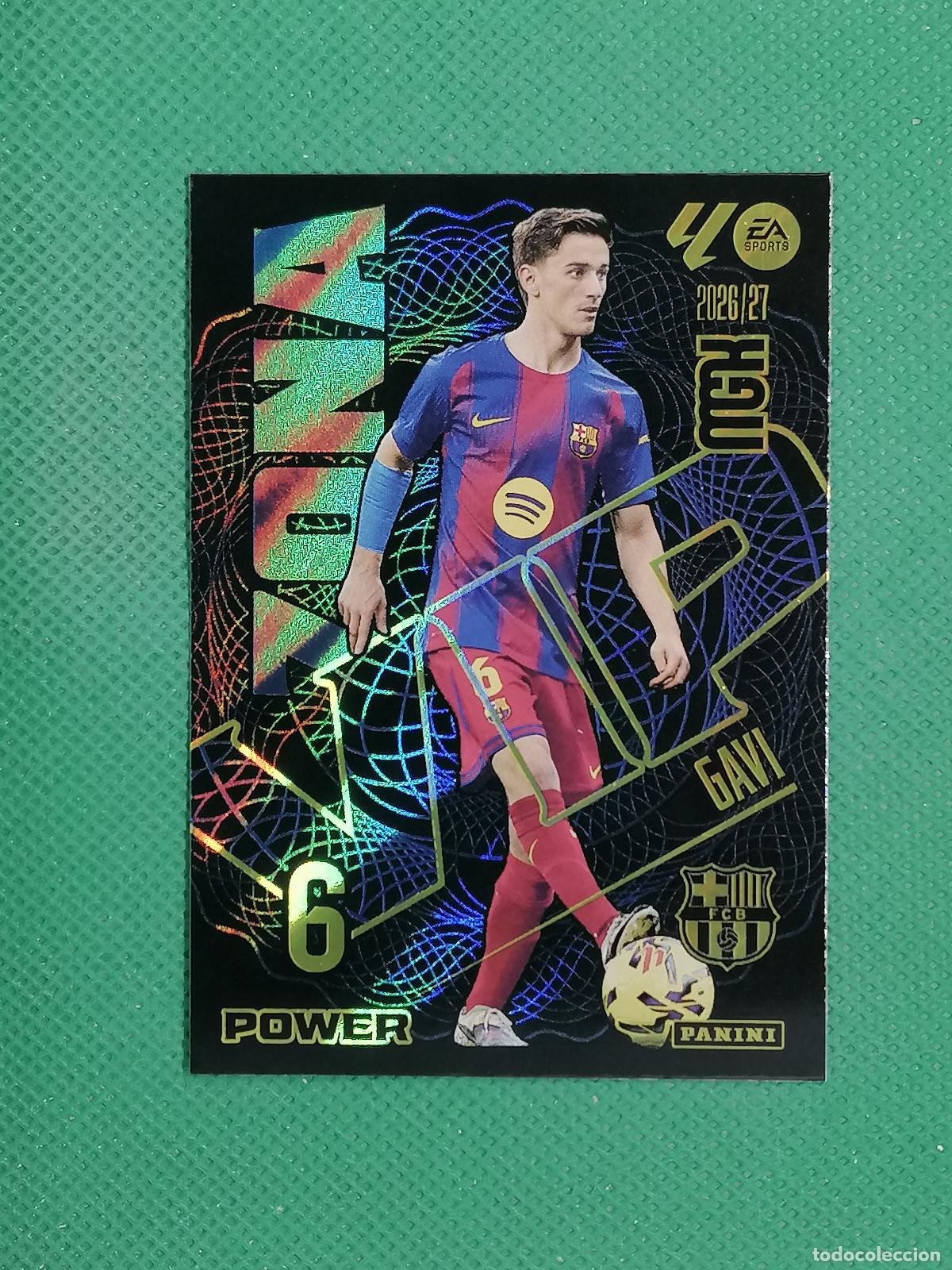 Cromos de f&uacute;tbol: 394 P 394P GAVI BARCELONA ZONA VIP POWER ⚽ MEGACRACKS LIGA 2026 2027 26 27 ⚽