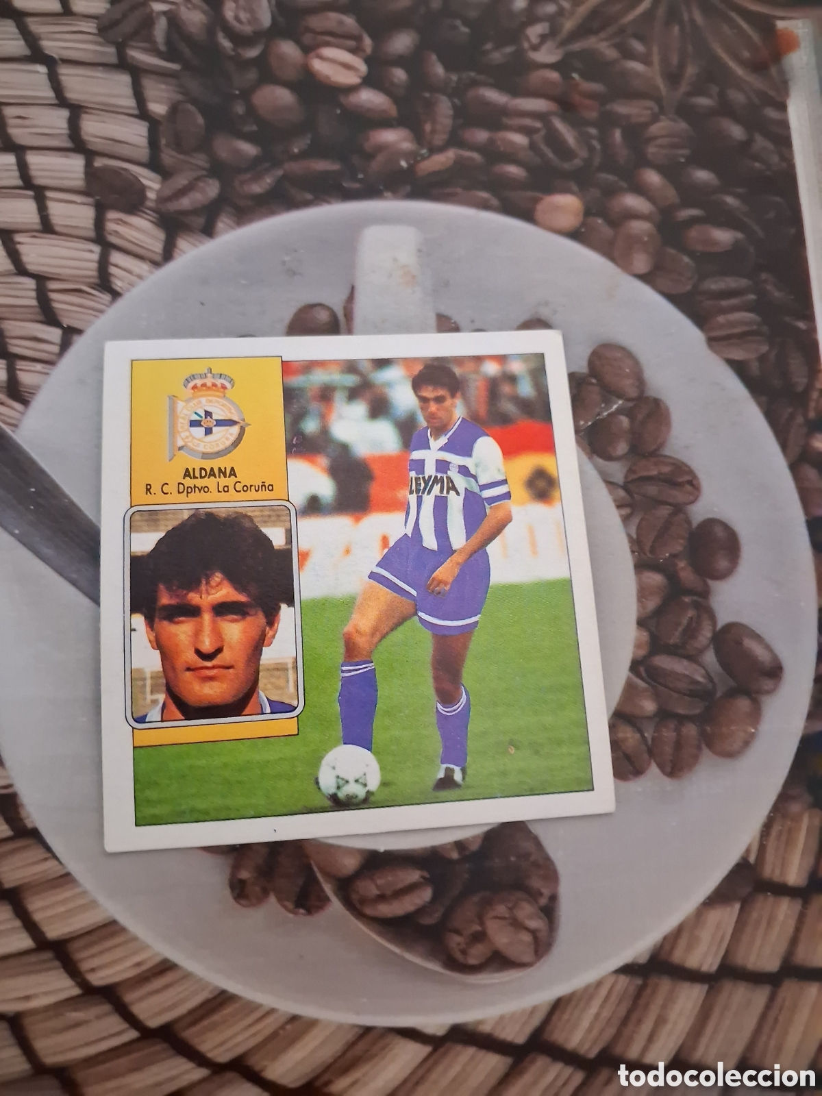 Cromos de f&uacute;tbol: Liga este 92 93 aldana fichaje N 10 del deportivo recuperado del &aacute;lbum ver fotos