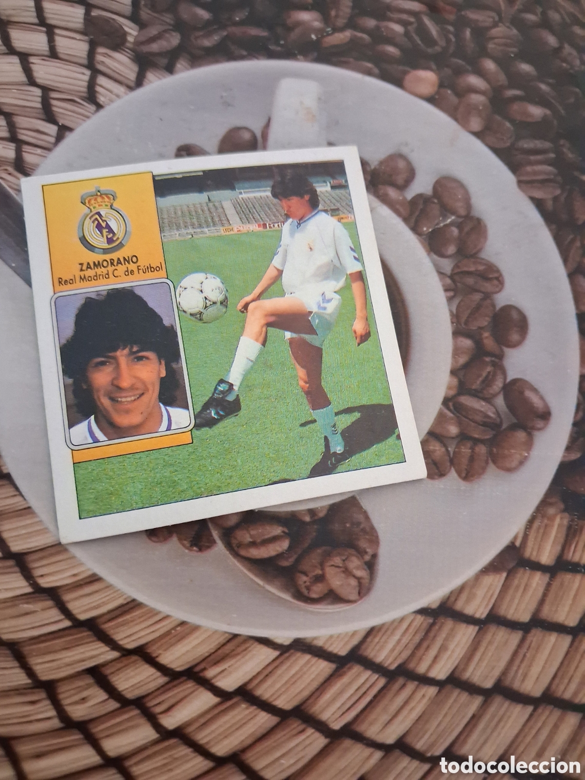 Cromos de f&uacute;tbol: Liga este 92 93 zamorano fichaje N 12 del real Madrid recuperado del &aacute;lbum ver fotos