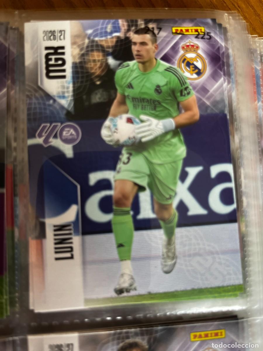 Cromos de f&uacute;tbol: MEGACRACKS MGK 2026 2027 26 27 PANINI N&ordm; 219 LUNIN REAL MADRID