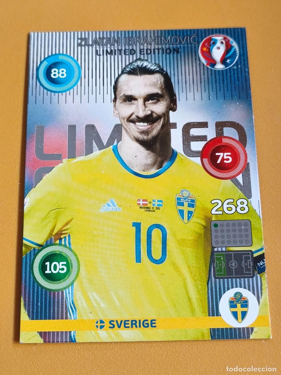 Cromos de f&uacute;tbol: ibrahimovic, euro 2016 edicion limitada