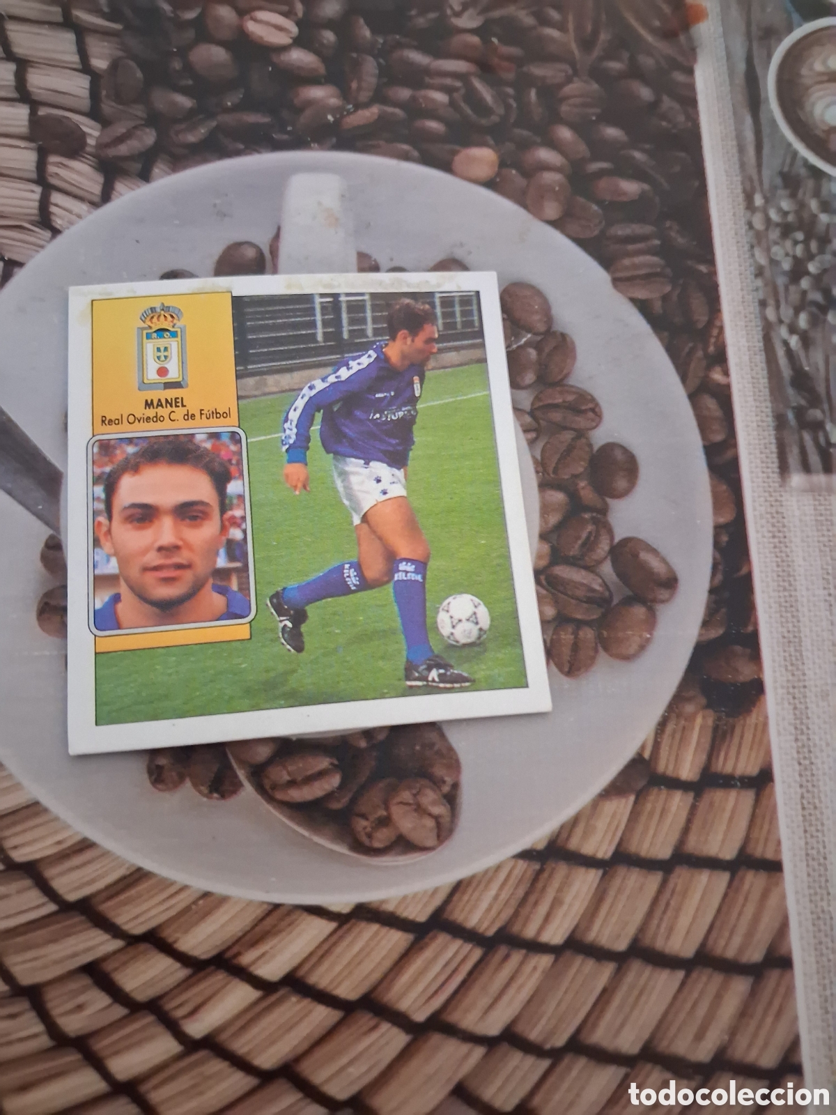 Cromos de f&uacute;tbol: Liga este 92 93 manel fichaje N 21 del Oviedo recuperado del &aacute;lbum ver fotos