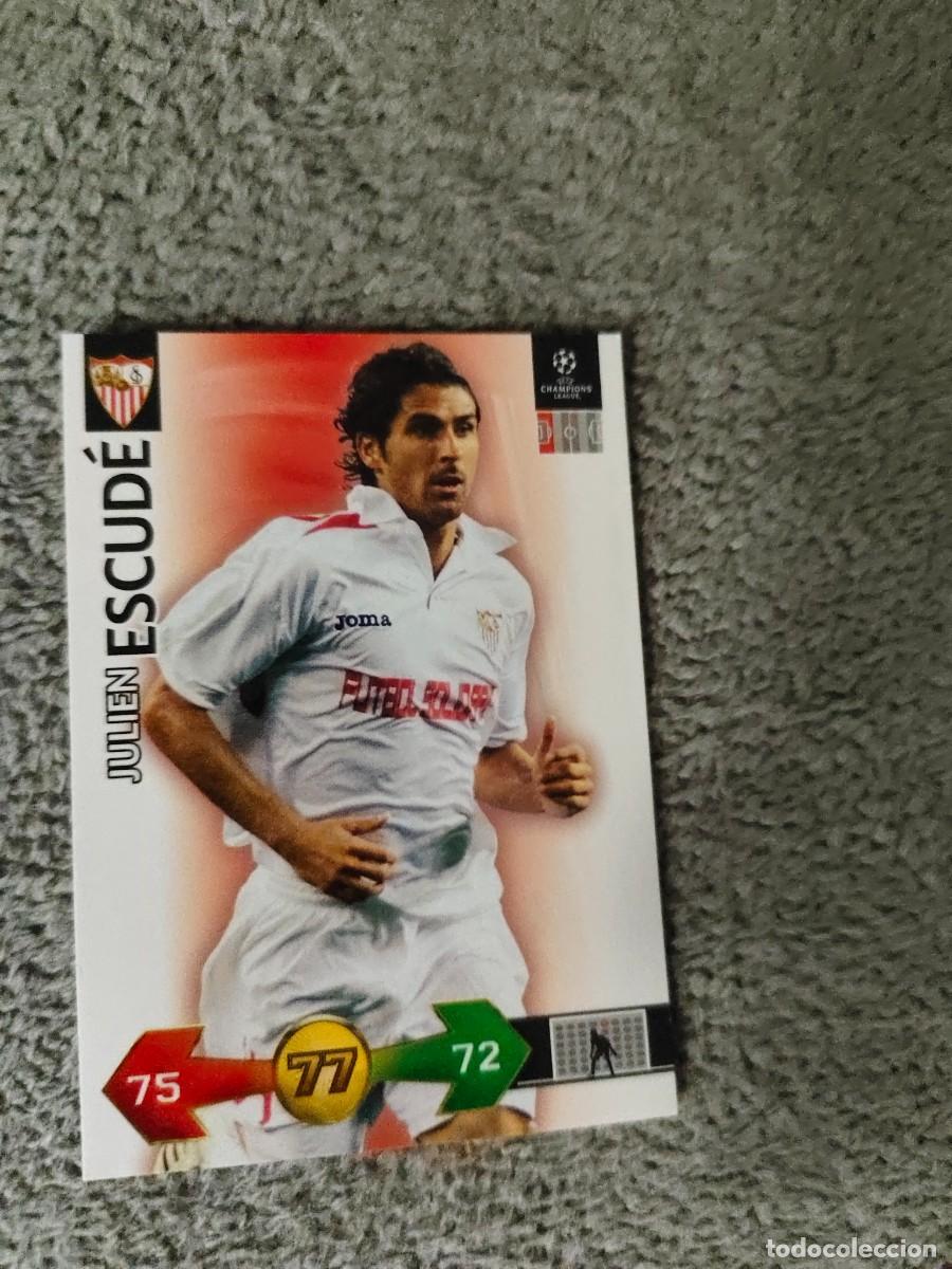 Cromos de f&uacute;tbol: SUPER STRIKES 2009 10 JULIEN ESCUD&Eacute; SEVILLA FC ADRENALYN PANINI CHAMPIONS LEAGUE 09 2010 AAO
