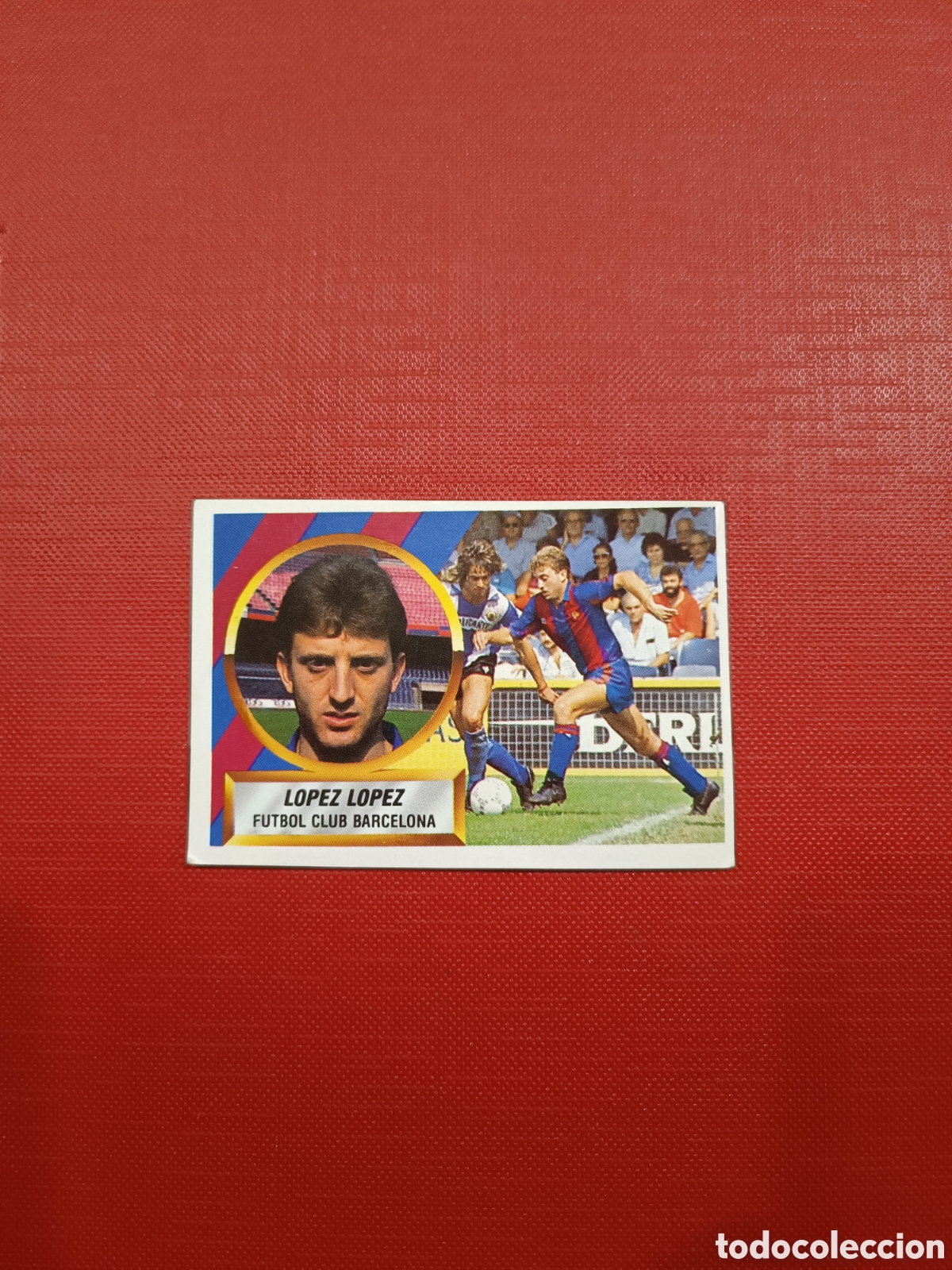 Football Stickers: 16B Lopez Lopez Liga Este 1988 1989 88 89 Sin pegar