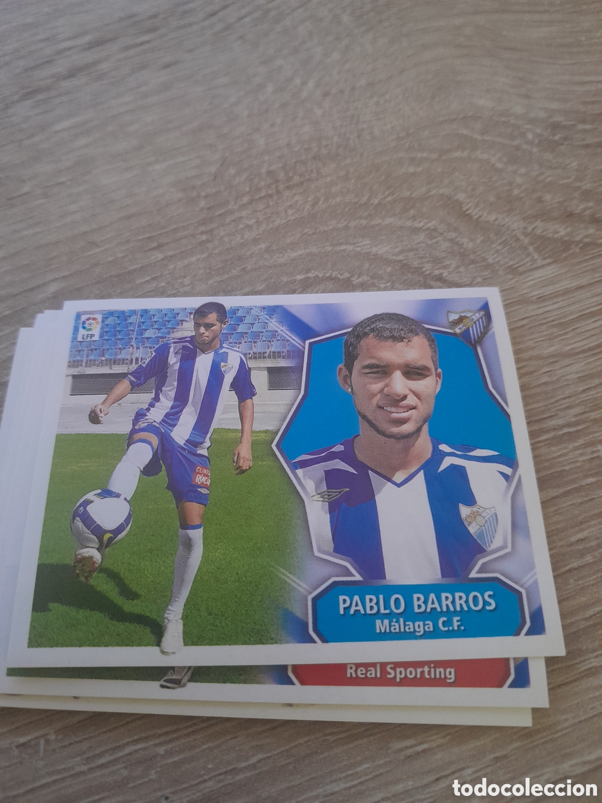 Football Stickers: fichaje n&ordm; 44 pablo barros LIGA ESTE 2008 2009 08 09. NUNCA PEGADO.