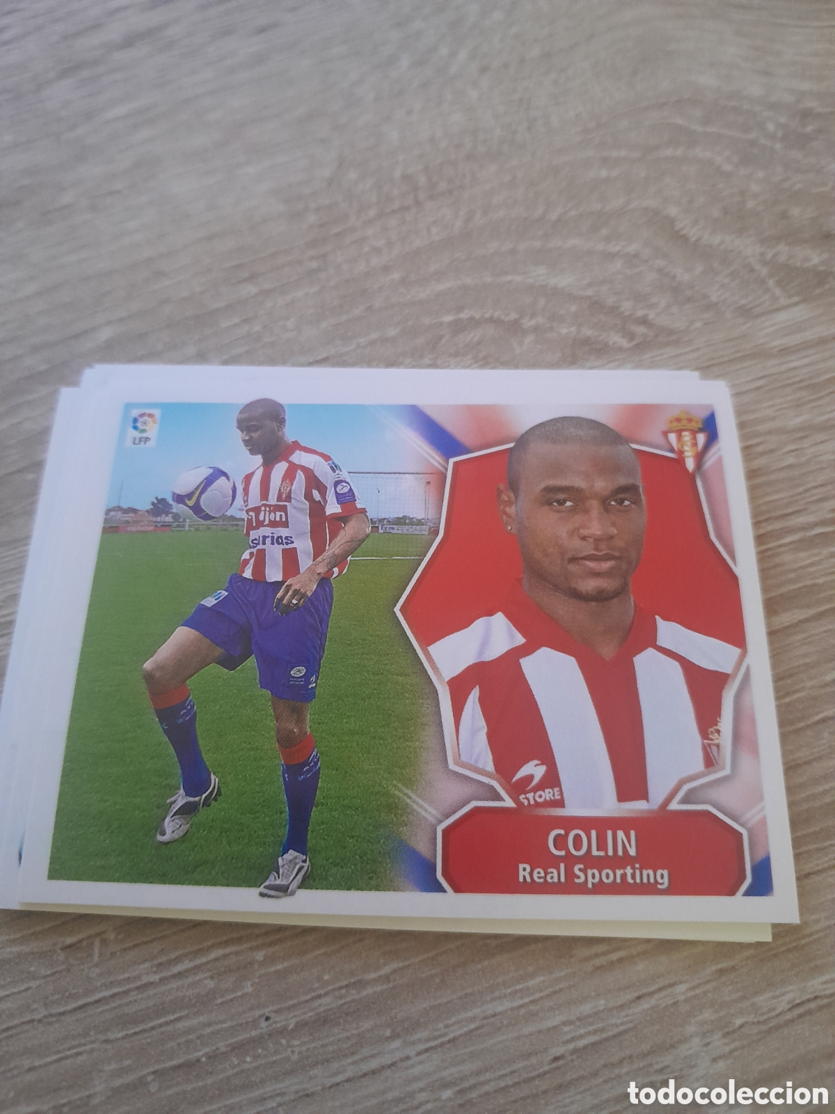 Football Stickers: fichaje n&ordm; 45 colin LIGA ESTE 2008 2009 08 09. NUNCA PEGADO.