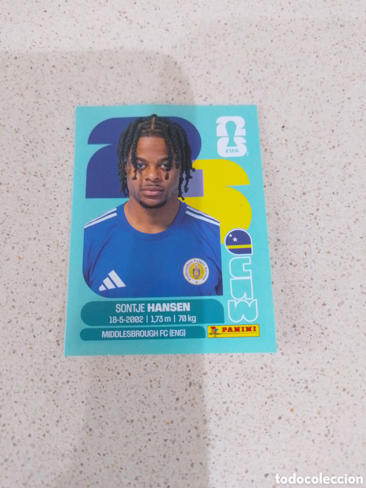 Football Stickers: CROMO NUMERO 20 HANSEN CURAZAO. MUNDIAL 2026. PANINI.