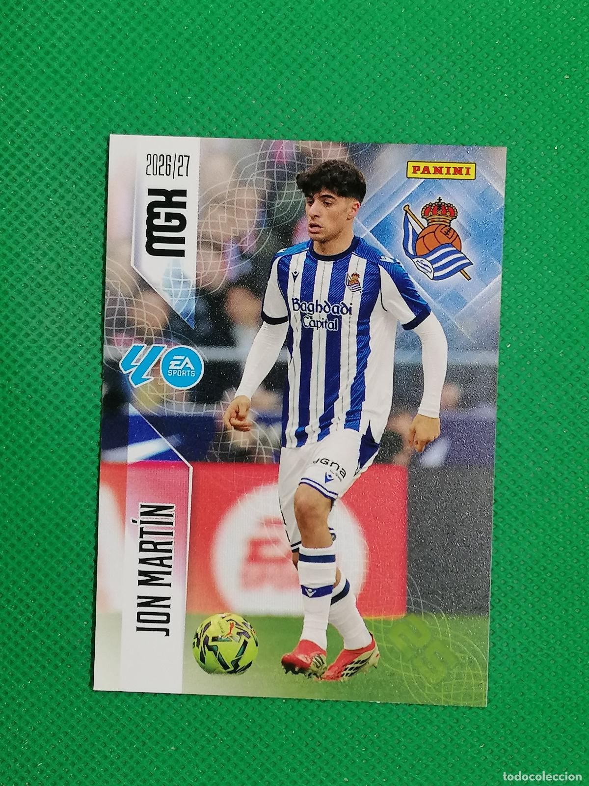 Cromos de f&uacute;tbol: 311 JON MARTIN REAL SOCIEDAD ⚽ MEGACRACKS LIGA 2026 2027 26 27 ⚽
