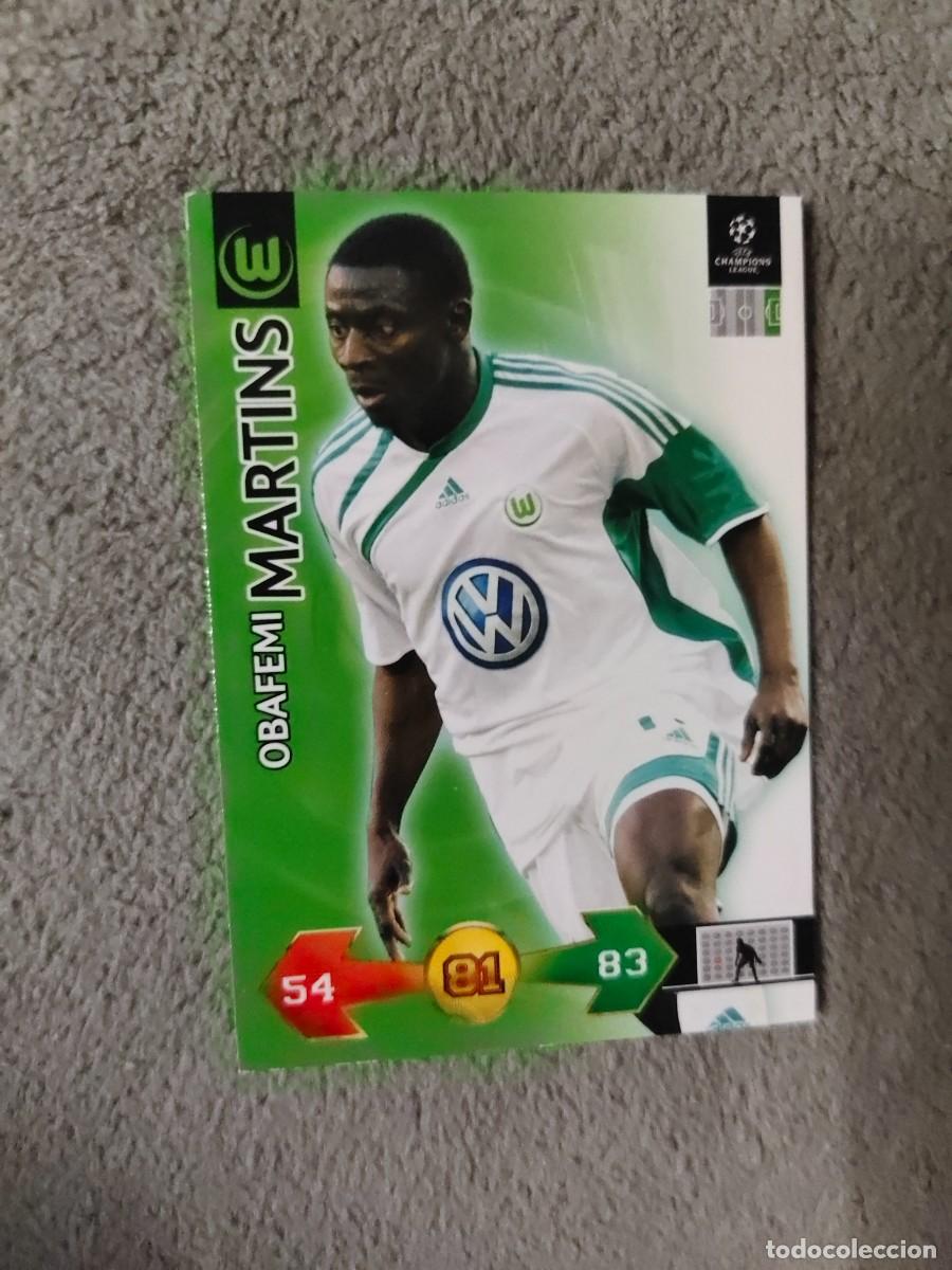 Cromos de f&uacute;tbol: SUPER STRIKES 2009 10 OBAFEMI MARTINS VFL WOLFSBURG ADRENALYN PANINI CHAMPIONS LEAGUE 09 2010 AAO